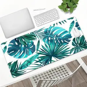 TURTLEDOVE  Monstera Mouse Pad - Mouse Mat for Home and Office, Large Gaming Mousepad Laptop Keyboard Mat with Non-Slip Rubber Base, Stitched Edges 30*60cm