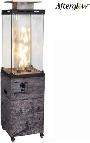 61 Inch Height Tempered Glass Propane Gas Fire Heater