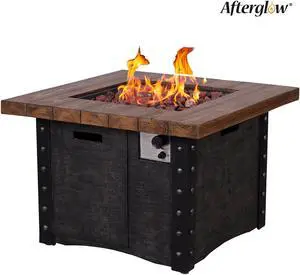 Firepits All TerraFab Internal gas tank For outdoor use Square 50000BTU