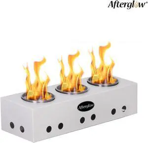 Steel Tabletop Fire Pit Portable White Fire Bowl for Indoor&Outdoor  use