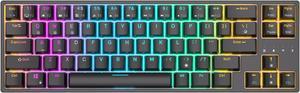 RK Royal Kludge RK871/RK68 Plus 2.4G Wireless Bluetooth Mechanical Keyboard 68 Keys 65% RGB Backlight Hot Swappable Gaming Keyboard Red Switch Black