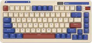 KZZI K75 Pro Gasket Structure Tri-mode Mechanical Keyboard 82 Keys 75% RGB Backlit 2.4G Wireless Bluetooth PBT Keycap Gamer Keyboard Red Switch Blue