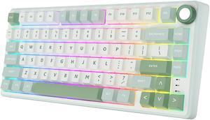 RK Royal Kludge R75 Gasket Wired Mechanical Keyboard 80 Key 80% RGB Backlit Hot-swappable Gamer Kevboard with MDA PBT Keycaps
