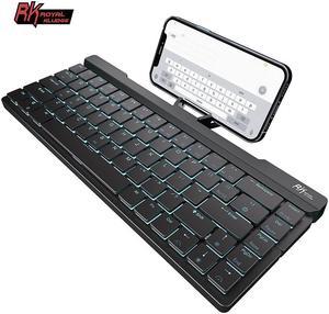 RK Royal Kludge RKF68 Foldable Mechanical Keyboard Dual Mode Wireless Bluetooth, 68 Keys Mini Keyboard. RK Brown Black