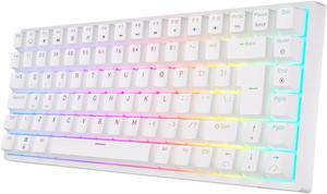 RK ROYAL KLUDGE RK84 Wireless RGB 75% Triple Mode BT5.0/2.4G/USB-C Hot Swappable Mechanical Keyboard, 84 Keys BT5.0 Gaming Keyboard w/High-Capacity Battery, Quiet Red Switch