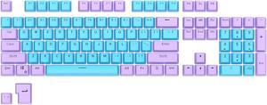 RK ROYAL KLUDGE 104 Keys PBT Keycaps Thick PBT Double Shot Gaming Keycaps for Mechanical Keyboards Keyboard Keys 104 87 61 (Color Random)