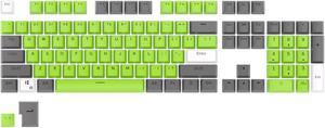 RK ROYAL KLUDGE 104 Keys PBT Keycaps Thick PBT Double Shot Gaming Keycaps for Mechanical Keyboards Keyboard Keys 104 87 61 (Color Random)