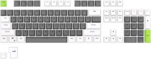 RK ROYAL KLUDGE 104 Keys PBT Keycaps Thick PBT Double Shot Gaming Keycaps for Mechanical Keyboards Keyboard Keys 104 87 61 (Color Random)