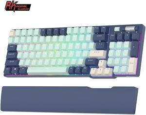 RK ROYAL KLUDGE RK96 Wireless Bluetooth Mechanical Keyboard 96 Keys RGB TriMode BT5024GUSB Hotswappable Gamer Keyboard Brown Switch Black