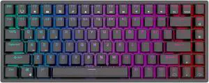 RK ROYAL KLUDGE RK84 Wireless RGB 75% Triple Mode BT5.0/2.4G/USB-C Hot Swappable Mechanical Keyboard, 84 Keys Wireless Gaming Keyboard w/High-Capacity Battery, Blue Switch