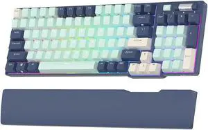 RK ROYAL KLUDGE RK96 RGB Limited Ed 90% 96 Keys Wireless Triple Mode BT5.0/2.4G/USB-C Hot Swappable Mechanical Keyboard with Wrist Rest Software Support & Massive Battery