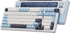 RK ROYAL KLUDGE K98 Wireless Mechanical Keyboard, Triple Mode BT/2.4G/USB-C Custom Keyboard, RGB Backlit Gaming Keyboard, Gasket Structure, Pre-lubed Hot Swappable Linear Switch