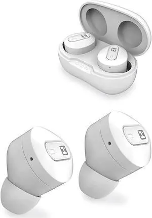 XT-27 Bluetooth Rechargeable Earphones with Microphone and Touch Control White (BE-212-WT)