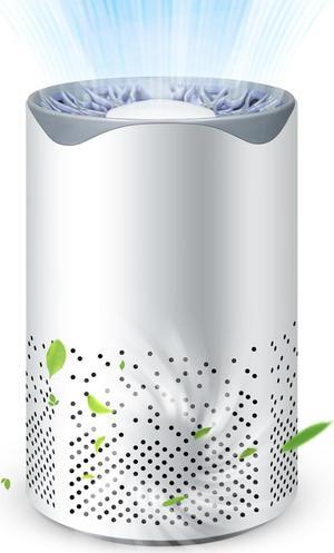 Air Purifiers for Home, HEPA Air Purifier for Home with USB Cable for Pet, Pollen, Smoke Odor Pollutants, 20 db Quiet Air Cleaner Air Filter Eliminator for Bedroom Desktop Office Living Room