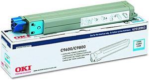 Oki Data OKIDATA 42918903 Type c7 Toner Cartridge for okidata c9600, c9800, Cyan