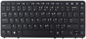ACOMPATIBLE Replacement Keyboard for HP EliteBook 840 G1 G2 / 850 G1 G2 / HP ZBook 14 Mobile Workstation Series Laptop with Backlight (Black Frame No Pointer)