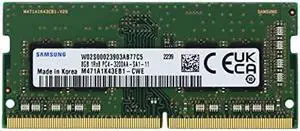 Samsung 8GB (1x8GB) DDR4 3200Mhz PC4-25600 SODIMM 1Rx8 CL22 1.2v Laptop Notebook RAM Memory Module Upgrade M471A1K43EB1-CWE Adamanta
