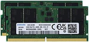 Samsung 64GB (2x32GB) DDR5 4800MHz PC5-38400 SODIMM 2Rx8 CL40 1.1v Laptop Notebook RAM Memory Module Upgrade M425R4GA3BB0-CQK Adamanta