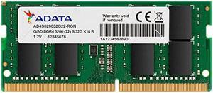 ADATA Premier 16GB (1x16GB) DDR4 3200MHz CL22 PC4-25600 260-Pin SODIMM Memory RAM Single Pack(AD4S320016G22-SGN)