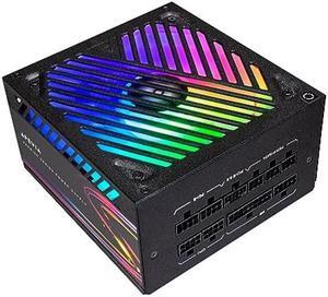 Apevia ATX-PM1200W Premier 1200W Fully Modular 80+ Gold Certified, PCIe 5.0 & ATX 3.0 Ready Active PFC ATX RGB Gaming Power Supply, Includes Gen 5 12VHPWR Connector & 366 RGB Light Modes