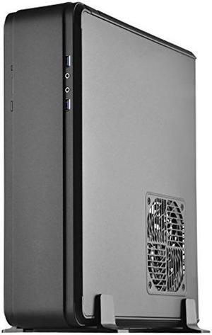 SilverStone Technology SST-FTZ01B-E Aluminum Unibody ITX Small Form Factor Computer Case with PCI-E Riser and ATX PSU Support Black