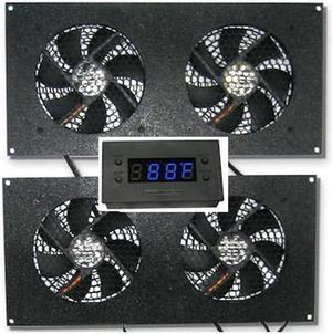 coolerguys Cabcool 1202-2 Two-Dual 120mm Kits with One LED Thermal Controller