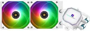 Thermalright Frozen Prism 240 White ARGB AIO Water Cooler,Liquid CPU Cooler, 2x120mm PWM Fans Water Cooling System,1850RPM High Speed,Compatible with AMD/AM4/AM5 & Intel LGA1150/1151/1200/2011/1700