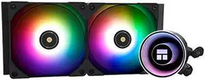 Thermalright Frozen Notte 240 Black ARGB Water Cooling CPU Cooler, 240 Black CPU Cooler Specifications, Double PWM Fans, S-FDB V2 Bearings, Suitable for AMD/AM4 AM5,Intel LGA 1700/1150/1151/1200/2011