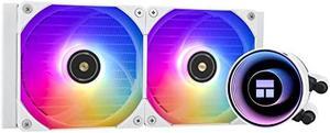 Thermalright Frozen Notte 240 WHITE ARGB Water Cooling CPU Cooler, 240 White CPU Cooler Specifications, Double PWM Fans, S-FDB V2 Bearings, Suitable for AMD/AM4 AM5, Intel LGA 1700/1150/1151/1200/2011