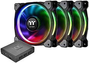 Thermaltake Riing Plus 12 RGB TT Premium Edition 120mm Software Enabled 12 Controllable LED RGB 9 Blades Case/Radiator Fan -Triple Pack. CL-F053-PL12SW-A