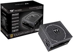 Thermaltake Toughpower GF1 750W 80+ Gold SLI/ CrossFire Ready Ultra Quiet 140mm Hydraulic Bearing Smart Zero Fan Full Modular Power Supply 10 Year Warranty PS-TPD-0750FNFAGU-1