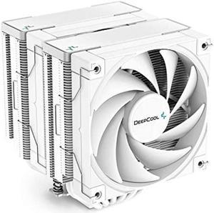 DeepCool AK620 WH White CPU Air Cooler Mighty 260w TDP All-White 6 Copper Heat Pipes CPU Cooler White with FK120 Fans 120mm PWM 68.99CFM Airflow for Intel LGA 1700/1200/1151/1150/1155 AMD AM5/AM4