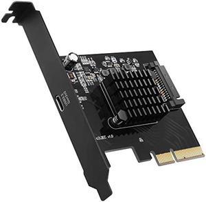 EZDIY-FAB USB3.2 Gen2x2 Type-C Port Internal Expansion Card 20 Gbit/s PCI Express 3.0 X4 Adapter for Desktop PCs (ASM3242)