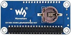 Waveshare SX1262 LoRaWAN Node Module Expansion Board for Raspberry Pi, with Magnetic CB Antenna-SX1262 433/470M LoRaWAN/GNSS HAT