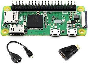 Built-in WiFi and Bluetooth Pi Zero WH, Zero WH Package Comes with Raspberry Pi Zero W with 40PIN Pre-Soldered GPIO Headers +Mini HDMI to HDMI Adapter +Micro USB OTG Cable