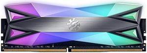 XPG DDR4 D60G RGB 16GB (2x8GB) 3200MHz PC4-25600 CL16-20-20 U-DIMM 288Pins Desktop Memory Kit, Grey (AX4U32008G16A-DT60)