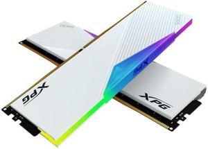 XPG Lancer DDR5 RGB 7200MHz 32GB (2x16GB) CL34 UDIMM 288-Pins Desktop SDRAM DDR5 Dual Channel RAM Kit White Heatsink (AX5U7200C3416G-DCLARWH)