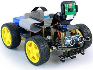 Yahboom Robot for Raspberry Pi 4B AI Starter Programming DIY Car Kit, Visual Recognition, Autonomous Driving, APP Remote Control (Raspberry Pi NOT Include)