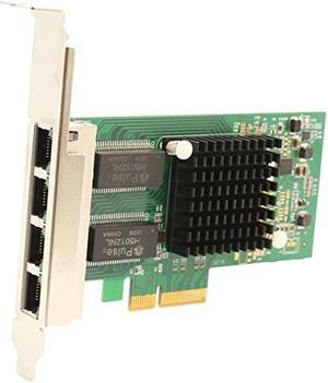 I/O Crest 4 Port Gigabit Ethernet Intel i350-AM4 Chipset PCI-E X4 Network Interface Card NIC