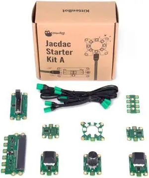 KittenBot Jacdac Starter Kit A with Jacdaptor for Micro:bit V2, Connect and Code Electronics Instantly, for Microsoft Makecode Arcade(Without Micro:bit) KittenBot Jacdac Starter Kit A with Jacdaptor for Micro:bit V2, Connect and Code Electronics Instantly, for Microsoft Makecode Arcade(Without Micro:bit)