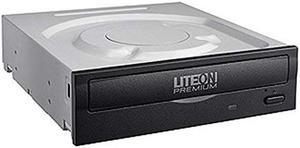 Lite-On Black Premium 16X SATA Internal CD/DVD/RW DVD DL Dual Layer Optical Disc Drive Burner Recorder (DH-16AFSH-PREMM2)