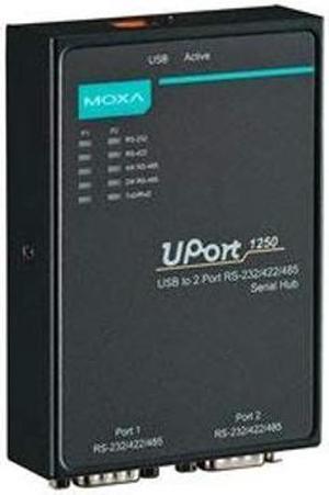 MOXA UPort 1250 - 2 Port USB-to-Serial Hub, RS-232/422/485