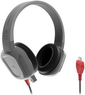 Brenthaven Rugged 2 Wired Over Ear USB-C Headphones with Mic, Long Tangle Free Cord - Comfortable, Durable, Lightweight, and Drop Tested for Kids, K-12 Students, Classroom and School Use - Gray