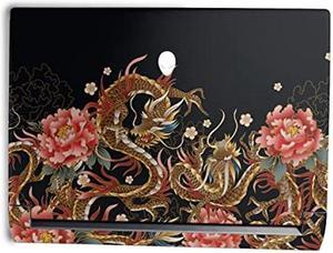MightySkins Skin Compatible with Alienware M15 R7 (2022) Full Wrap Kit - Stitch Dragons | Protective, Durable, and Unique Vinyl Decal wrap Cover | Easy to Apply & Change Styles | Made in The USA