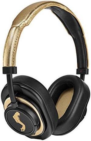 Master & Dynamic MW50+ Wireless Bluetooth Headphones, 40mm Beryllium Driver, Interchangeable 2-in-1 Design, Converts from Over-Ear Headphones to On-Ear Headphones, Michael Jackson (Black/Gold)