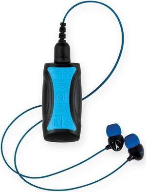 H2O Audio Stream 3 PRO and Surge S+ Earbuds - Underwater Streaming Music Waterproof MP3 Player for Swimming with Bluetooth and Short Cord Underwater Headphones with Superior Sound Quality (Blue)