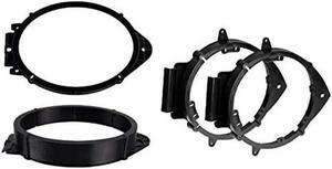 6x9 Front + 6" 6.5" 6.75" Rear Car Speaker Install Adapter Mount Bracket Plates- Made for Some Chevrolet GM GMC Vehicles- See Below for Compatible Vehicles