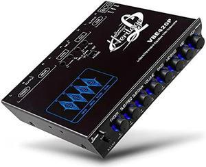 Parametric Equalizer with Subwoofer - 9 Volt RMS Pre-Amp Output with Subwoofer Gain Control and 2 Input Sources Selectable, Pre-amp Line Aux Inputs Via RCA Jacks