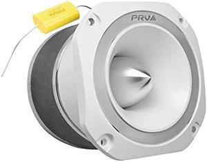 PRV AUDIO TW700Ti White 4 Inch Titanium Bullet Tweeter TW700Ti White 240 Watts Power, 8 Ohm Super Tweeter, Built-in Capacitor Pro Audio High Frequency Driver (Single)