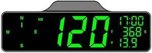 KINGNEED C3090 Digital Universal Car HUD Head Up Display large screen GPS Speedometer with Compass car battery voltage display Plug & Play truck bus Vehicle Speed OverSpeed Warning Mileage Measurement
